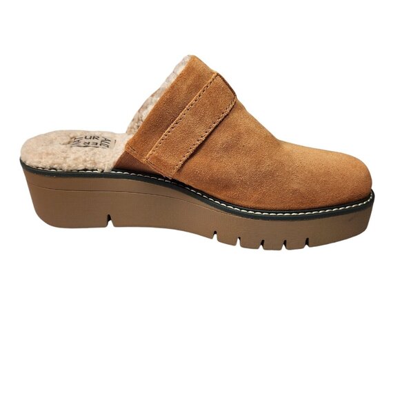 Naturalizer Women's size 9 M Mule  Suede Slip On Platform Golden Maple (372) - Picture 6 of 9